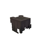 Ash Crop, a hair piece for Minecraft skins, drawn on a Minecraft character preview