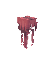 Rose Drape, a hair piece for Minecraft skins, drawn on a Minecraft character preview
