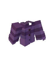 Striped Coat, a coat piece for Minecraft skins, drawn on a Minecraft character preview